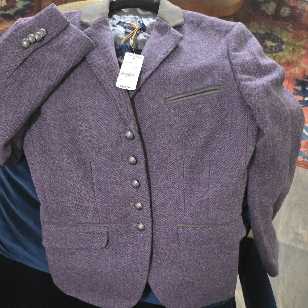 Brooks Brothers Purple Blazer with Gray Accents